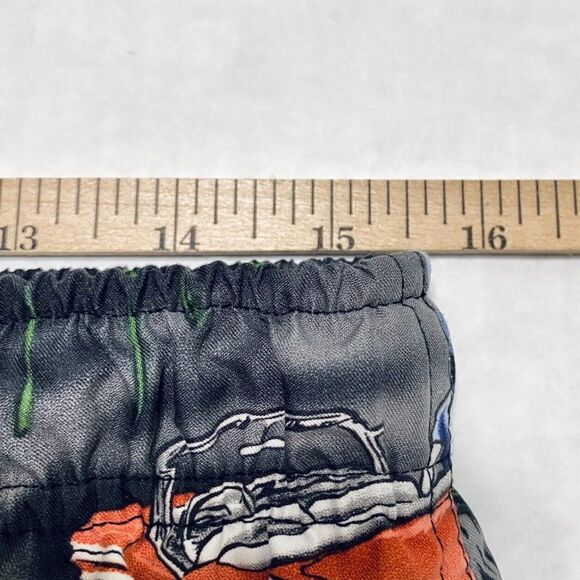 Big Dogs Tropical Print Swim Trunks - Black and Green - Picture 9 of 13